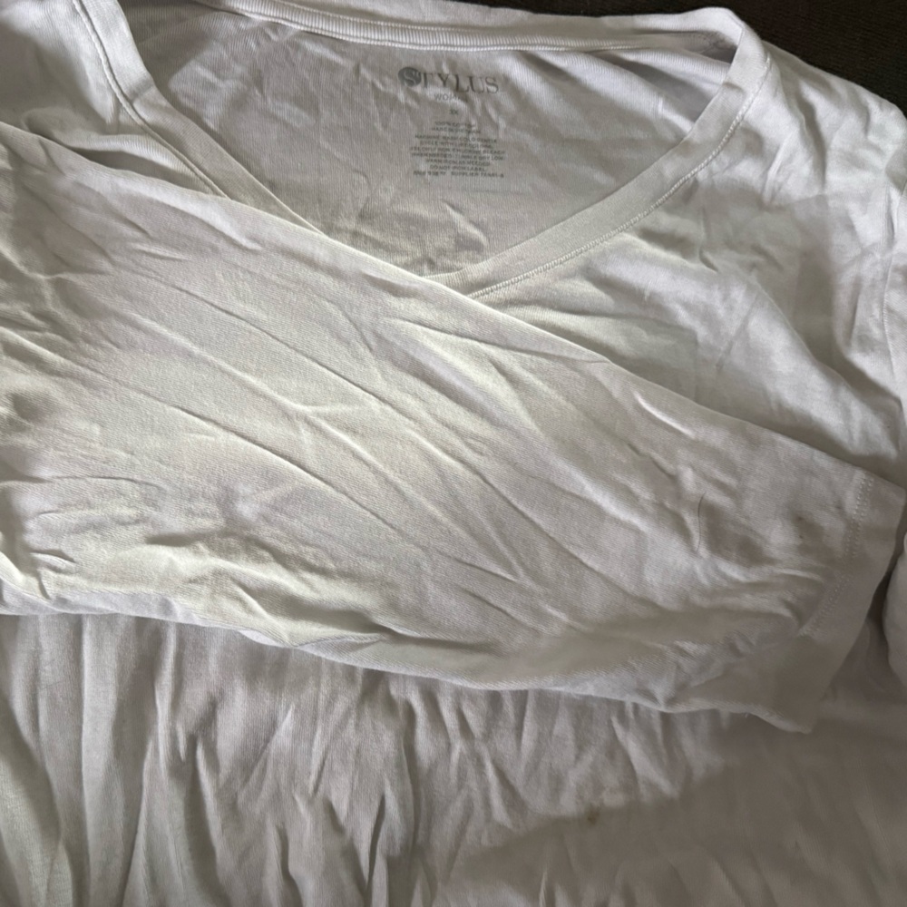 Classic White Long-Sleeve Women's Tee - Lightweight